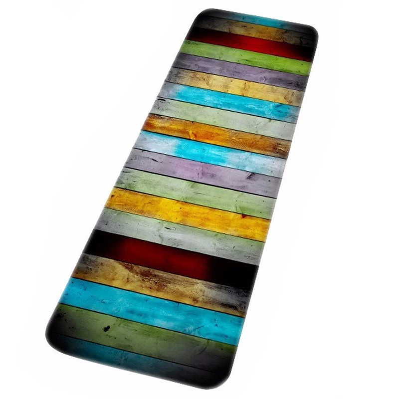 

TOP!-Long paragraph colorful wood prints Water Absorbent Bath Mats For Bathroom Shower Accessories Floor Carpets Area Rugs 40x