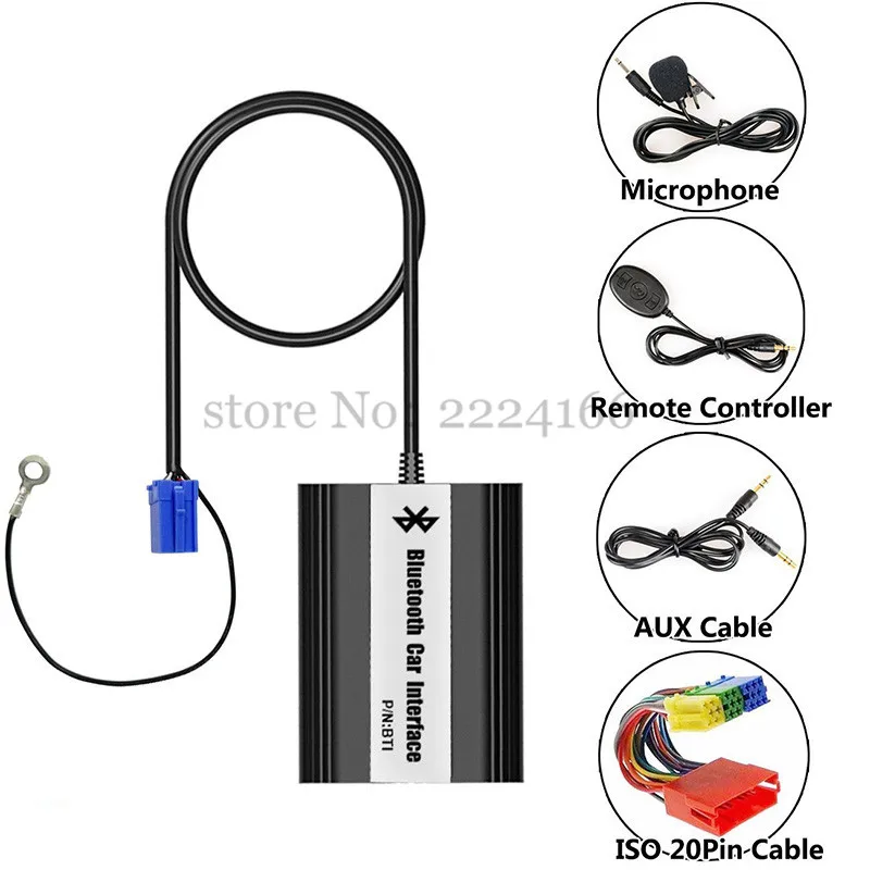 Автомобильный Bluetooth A2DP адаптер для Audi A2 A3 A4 A6 A8 S6 S4 S8 All Road TT 8Pin 12Pin разъем интерфейс