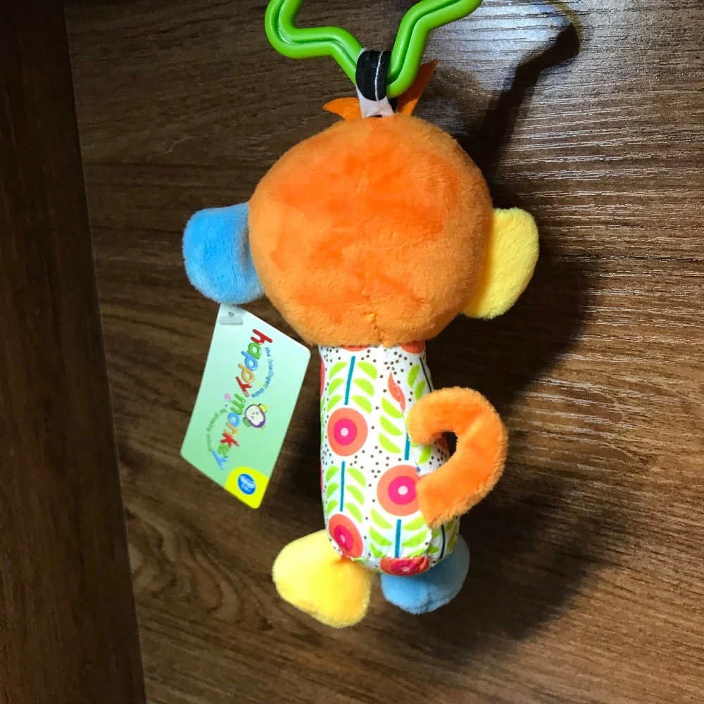 Jb Jouet Happy Monkey 0 1 3 Pour Bebe Peluche En Laine Douce Hochet Fourchette De Levage Marionnette Animal Nouveaute 18 Aliexpress
