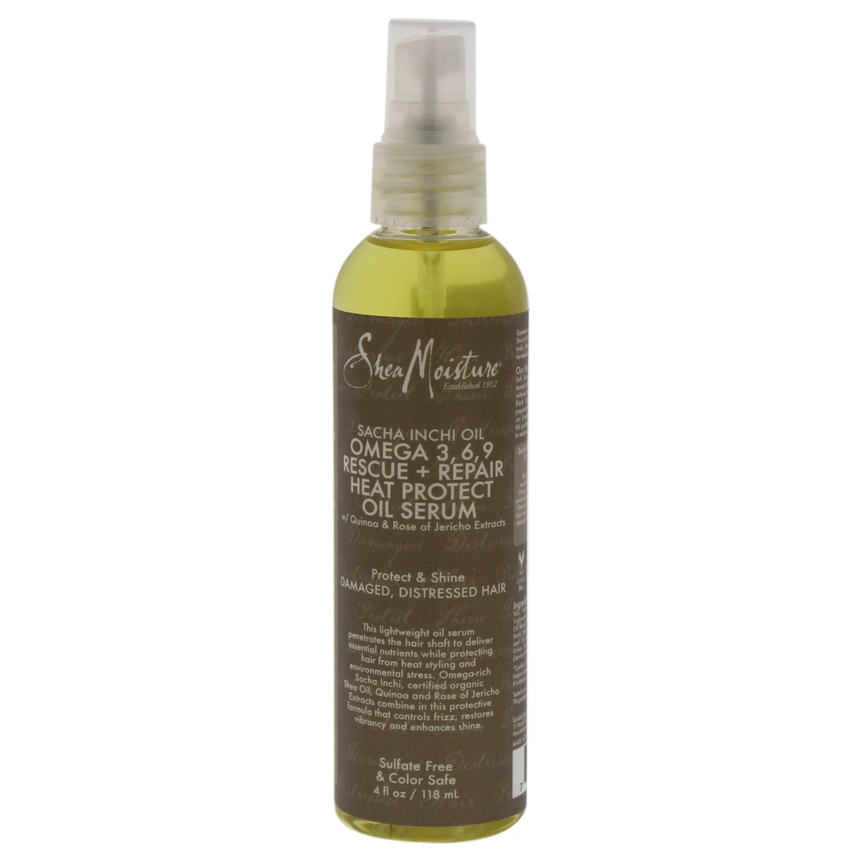 Sacha Inchi Minyak Omega 3 6 9 Penyelamatan \u0026 Perbaikan Panas Melindungi  Serum dengan Shea Moisture untuk unisex 4 Oz Serum|Rambut \u0026 Perawatan Kulit  Kepala| - AliExpress