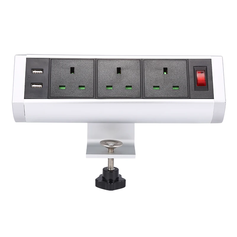 JOHO настольный разъем 250 В 10A/16A розетки Dual USB зарядное устройство с коммутатором портативные компьютеры Настольный ПК кабель для передачи данных Универсальный