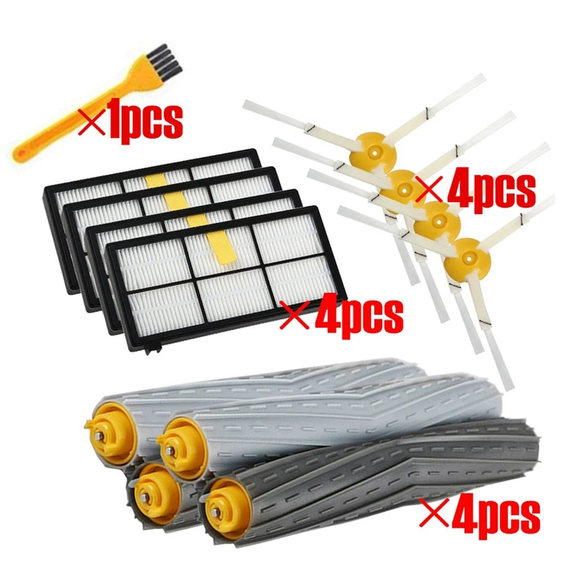 

13Pcs/Lot Filters Brushes Replacement Parts Kit For Irobot Roomba 980 990 900 896 886 870 865 866 800 Accessories Kit