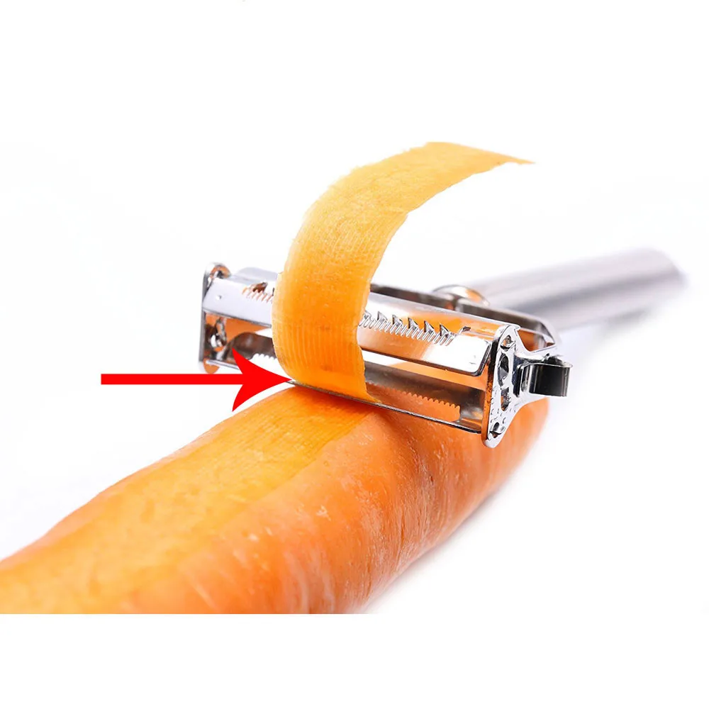 Dual Vegetable Peeler Julienne Peeler Cutter Sharp Stainless Steel Fruit Potato Carrot Grater Planing Kitchen Tool (5)