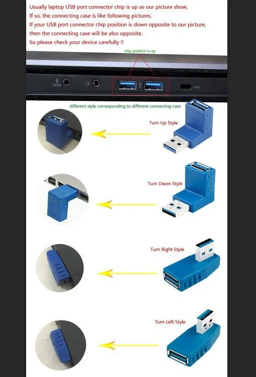 Синий 90 градусов по вертикали влево вправо вверх вниз Угловой USB 3,0 мужчин и женщин M/F адаптер соединитель конвертер