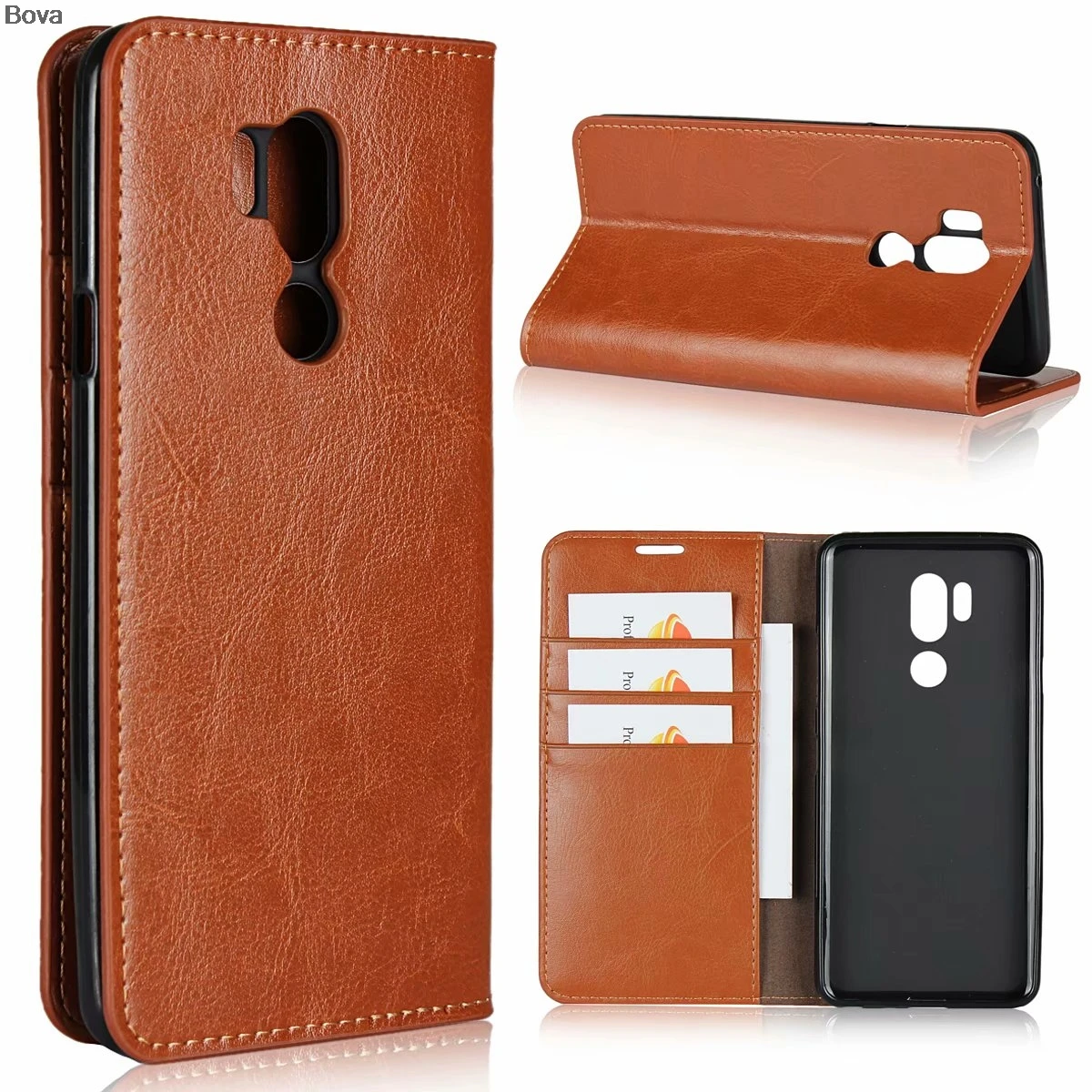 Deluxe Wallet Case For LG G7 premium leather ThinQ Flip Protective Cover Bags coque fundas | Мобильные телефоны и