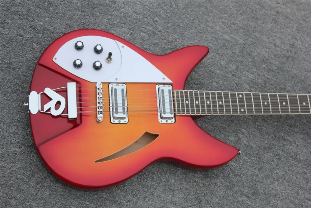 

Rick330 Lefthanded 12string electric guitar R style tail piece 2x Toaster style pickups Free shipping direct from factory