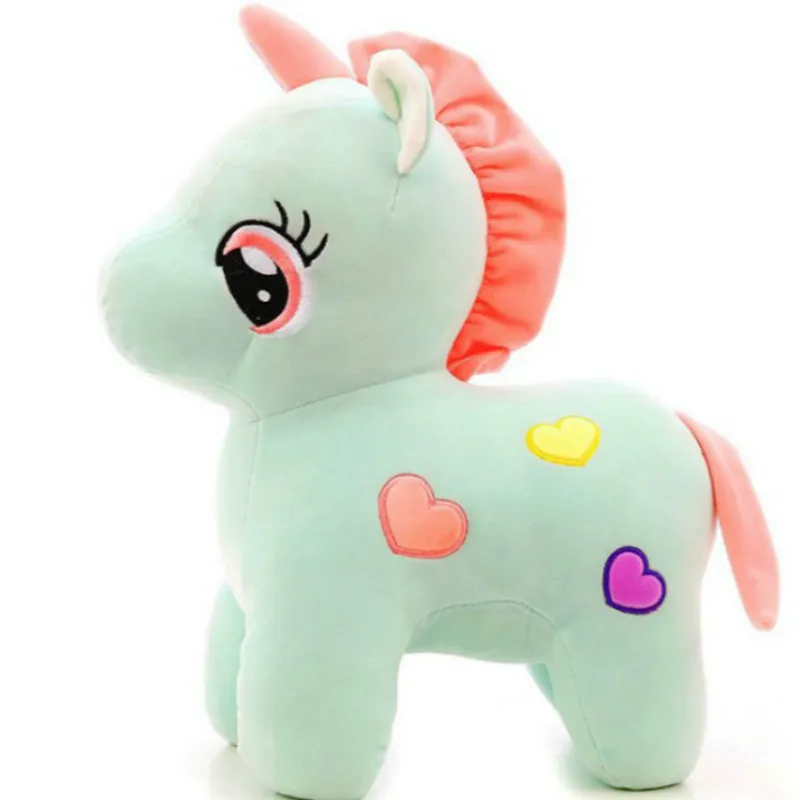 25CM Lovely Cartoon Unicorn Stuffed Toys Pillow Soft Animal Baby Dolls Kids Toys for Girls and Kawaii Wedding Throwing Presents