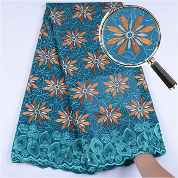 

High Quality Embroidery Swiss Voile Lace 2019 New Design African Swiss Voile Lace In Switzerland Fabric For Clothes A1563