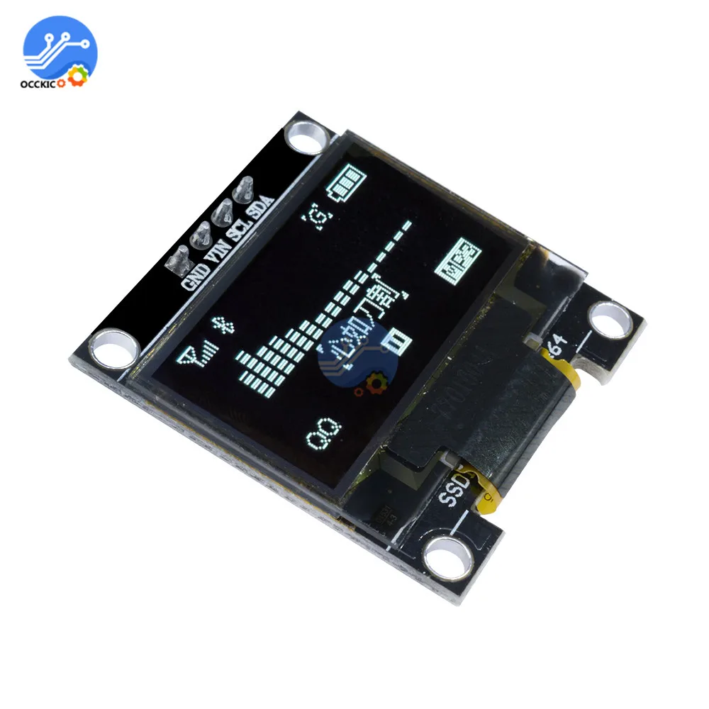 Модуль дисплея 0 96 дюйма IIC серия OLED Screem 128X64 I2C SSD1306 12864 плата с ЖК экраном GND VCC SCL SDA