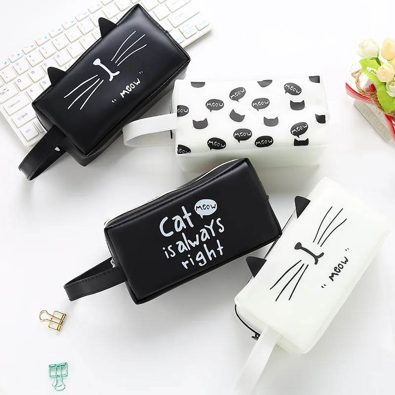 

Cartoon Cute Student Pencil Bag Large Capacity Waterproof Creative Pencil Case Stationary Bag for Pupil Escolar Papelaria Etui