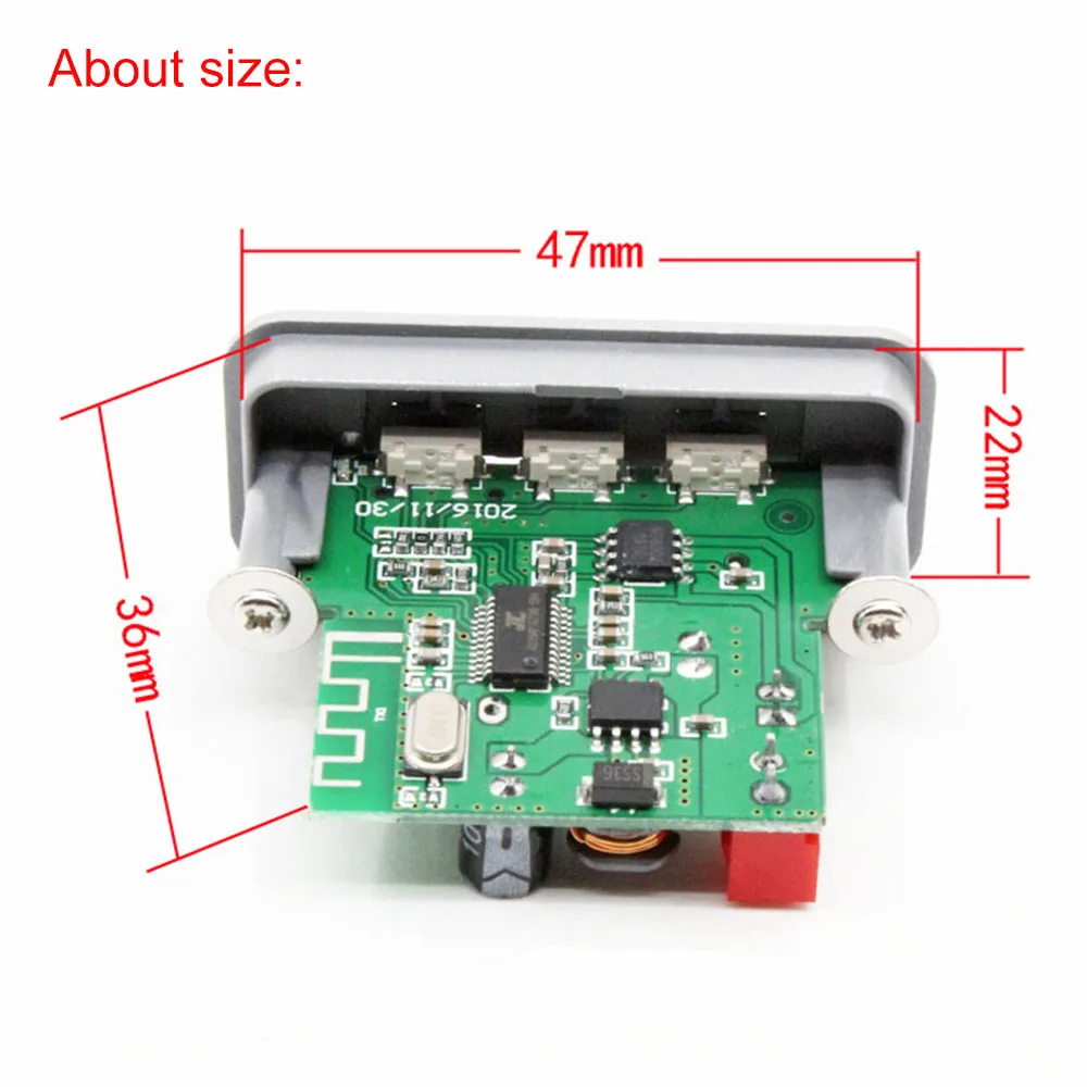 1 комплект APE MP3 WAV аудио декодер 3 Вт моно Bluetooth аудио плеер Усилитель мощности модуль 8 В-36 В напряжение питания защита