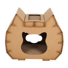 Когтеточка для кошек гофрированная картонная подстилка для кошек доска для когтей кошачий домик