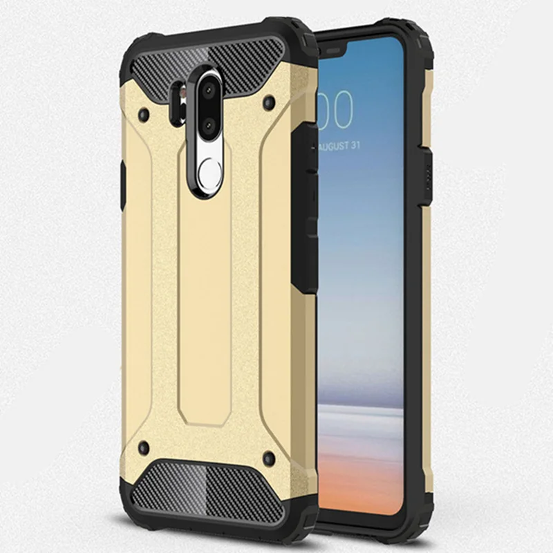 

For LG G5 G6 Case Hybrid Hard PC TPU Tough Shockproof Armor Back Cover For LG V40 Rubber Silicone Phone Case For LG G7 Coque