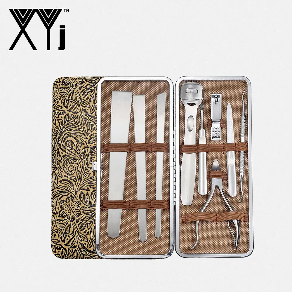 

XYj Pedicure Set Stainless Steel Foot Care Tool Set Dead Skin Callus Remover Feet Skin Cutter Cuticle Toe Nail Clipper Foot File