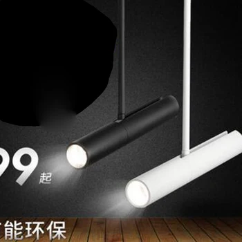 

LED track spotlights long pole spotlights led ceiling spotlights clothing shop wall mounted rail spotlights led lighting fixture