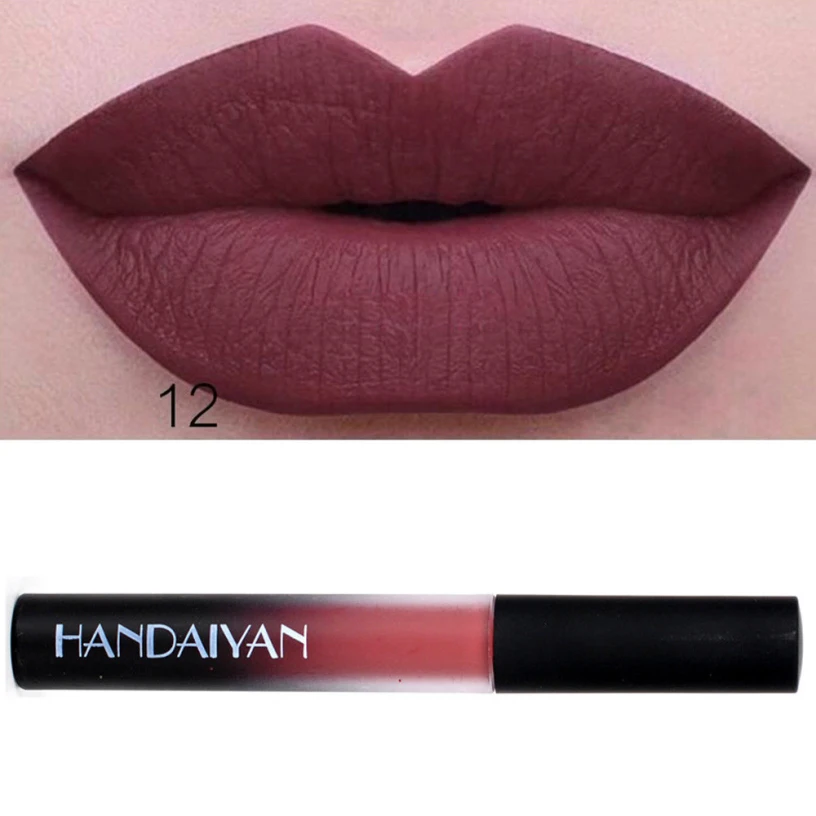 

Best Deal Fashion Dark Red Velvet Matte Lipstick Waterproof Long Lasting Liquid Makeup Lip Gloss Lip Care Products 1pc