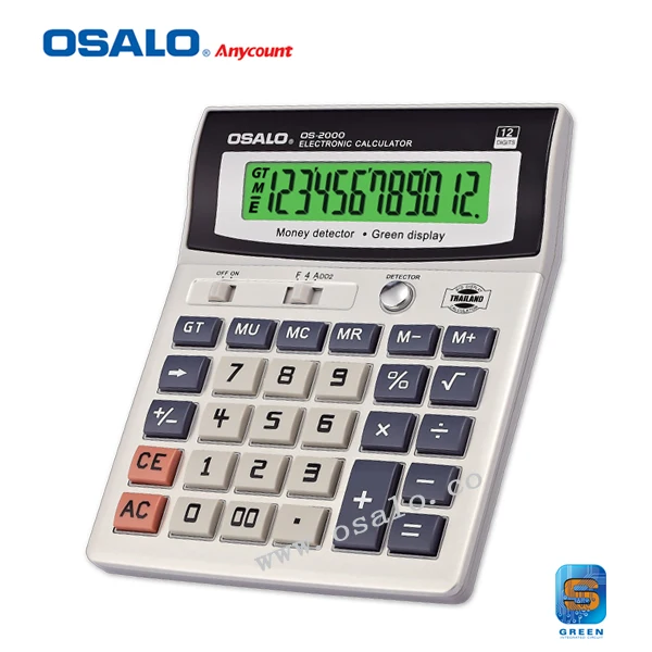 Os 2000 Money Director Led Display Green Light Desktop Calculator Os 2000 Money Director Led Display Green Light Desktop Calculator Cashier Size Calculadora Office School Hesap Makinesi