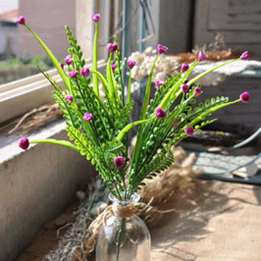 Simulation Artificial Plant Flower Vivid Decoration for Festival Wedding Office 66CY - Цвет: Красный