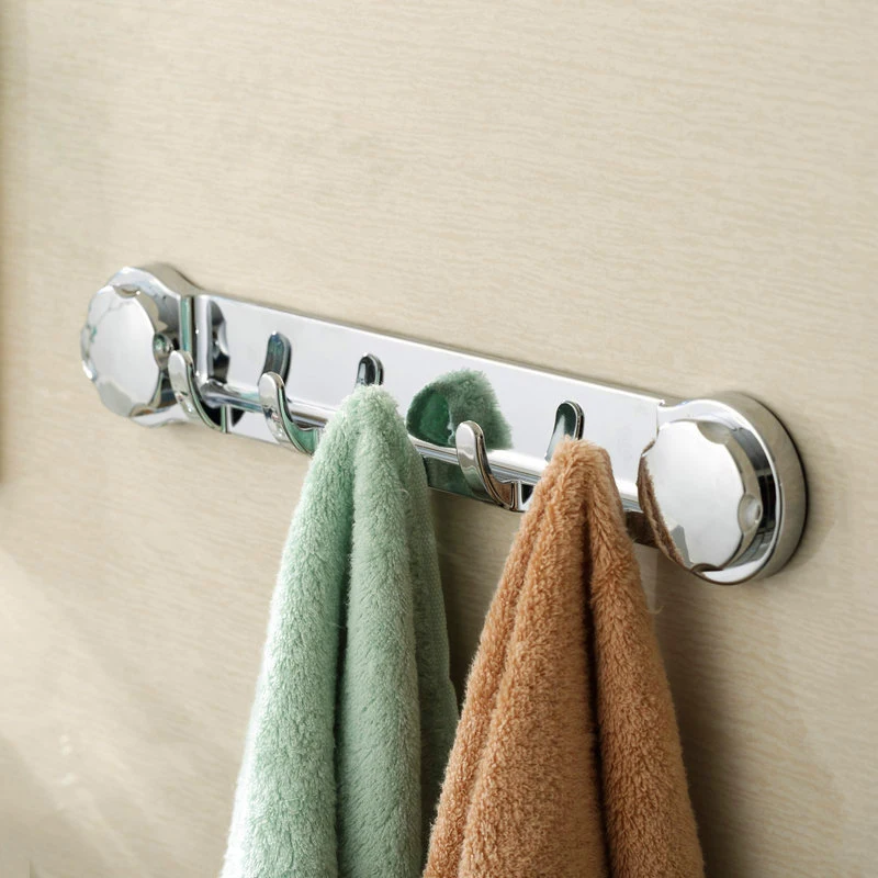Bathroom Robe Hook 5 Hooks Stainless Steel Polished Door Hanger Towel