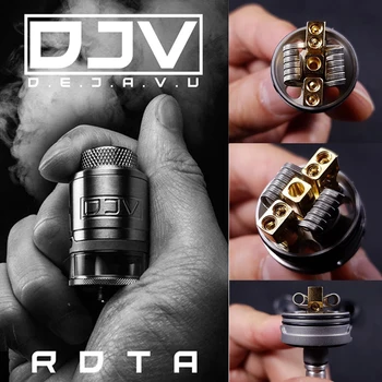 

Original DEJAVU RDTA 2ml Rebuildable Tank Dual Coils Building & Leak-Proof Ecig Vape Rdta Atomizer VS WASP NANO/ Zeus X