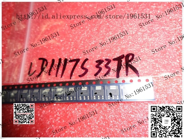Lot De 10 Régulateurs LD1117S33CTR SOT-223 - LDO 3.3V 950mA Pour Circuits électroniques
