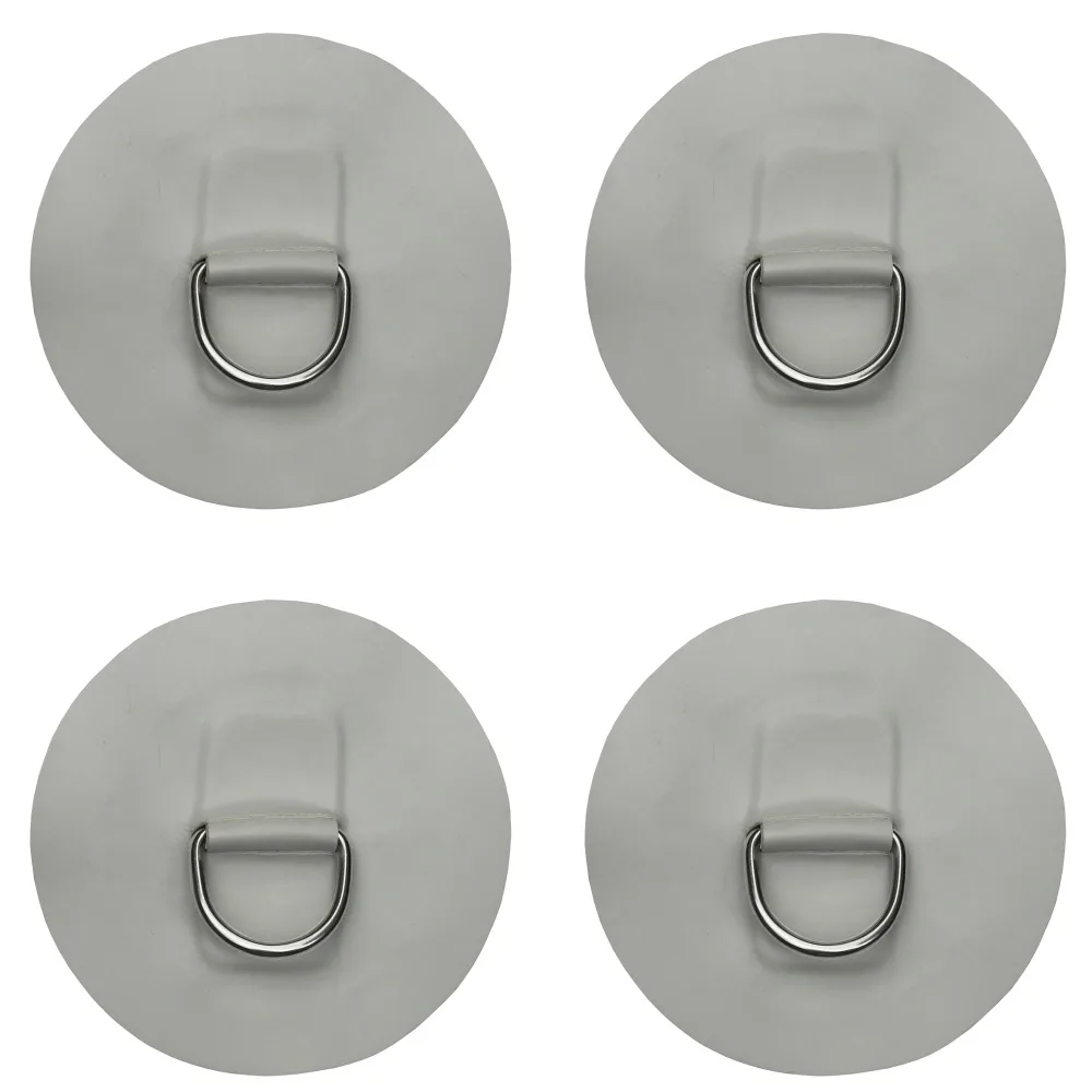 

4 Pcs Assault boats inflatable boat fishing boat rubber boat yacht D type ring stainless steel