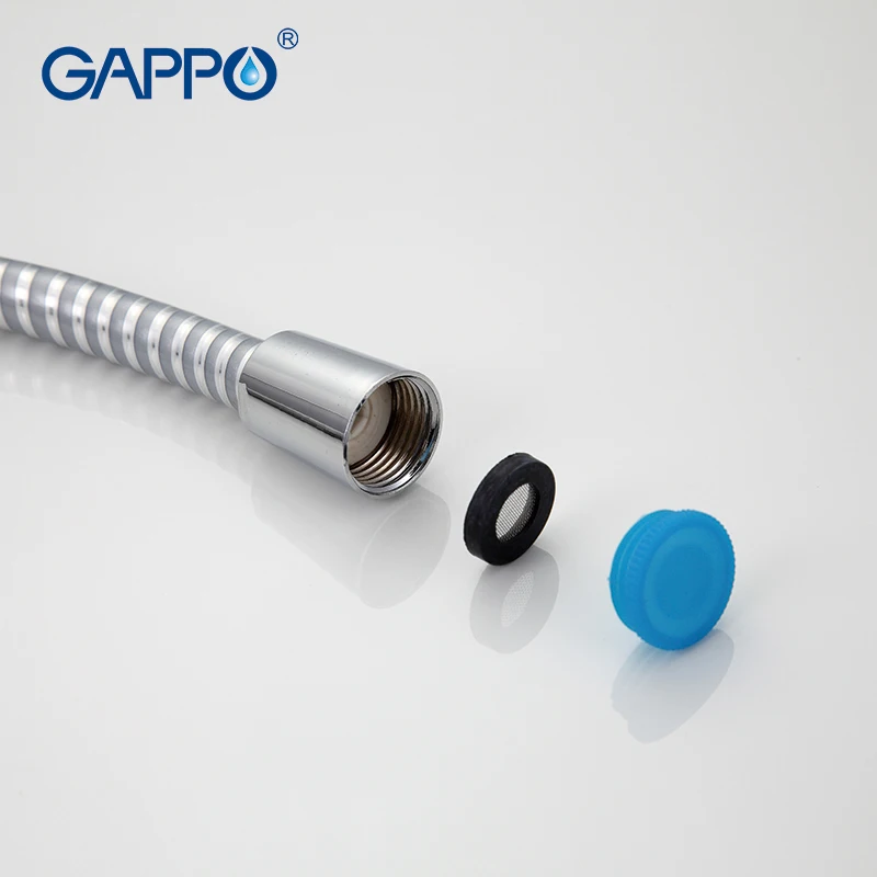 GAPPO 1 مجموعة عالية الجودة 1.5 m PVC خرطوم استحمام مرن السباكة خرطوم الحمام اكسسوارات انبوب ماء GA42