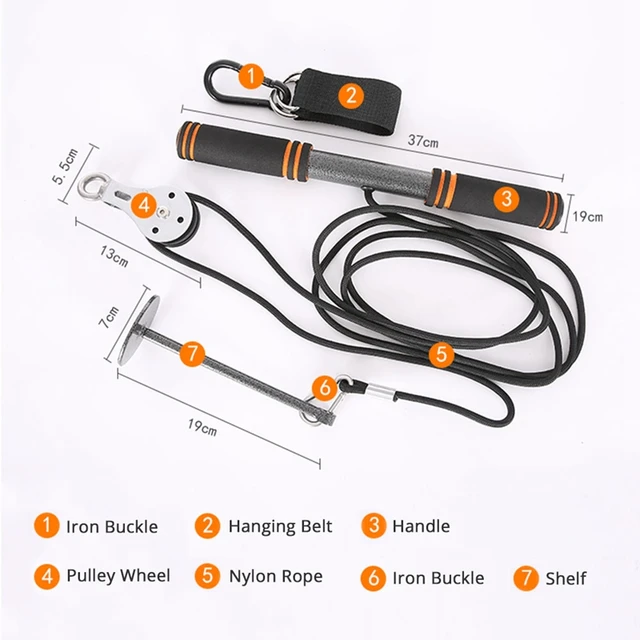 US $22.08 Wrist Forearm Gym Workout Arm Pulley Dumbbell Accessories Exercise Body Building Strength Training 