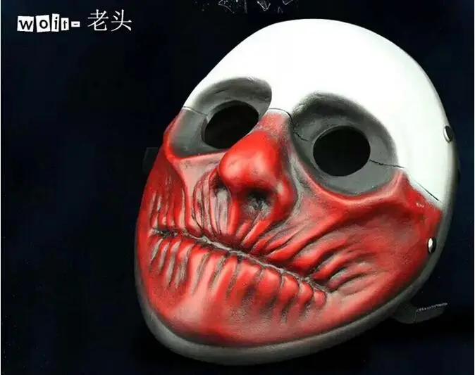 Halloween-cosplay-Masquerade-prop-mask-WERE-Back-Payday2-joker-Dallas-wolf-Hoxton-Chains-party-masks