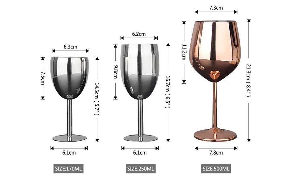 OBR стеклянные фужеры из нержавеющей стали для вина, бокал для коктейля, пива, шампанского, бокал для вина, свадебные аксессуары, инструмент для бара