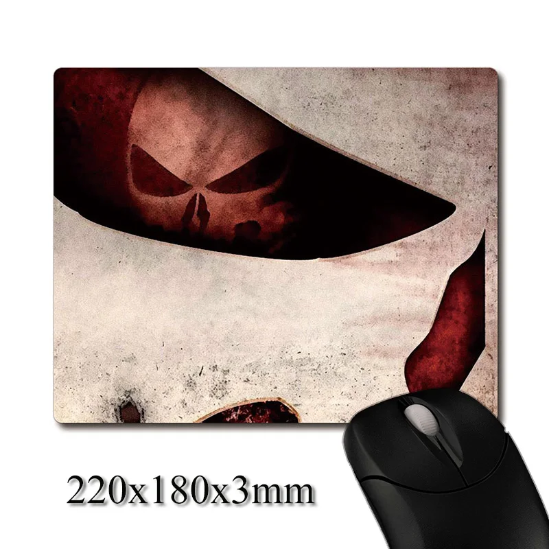 

You guilty, you died Skull CG printed Heavy weaving anti-slip rubber pad office mouse pad Coaster Party favor gifts 220x180x3mm