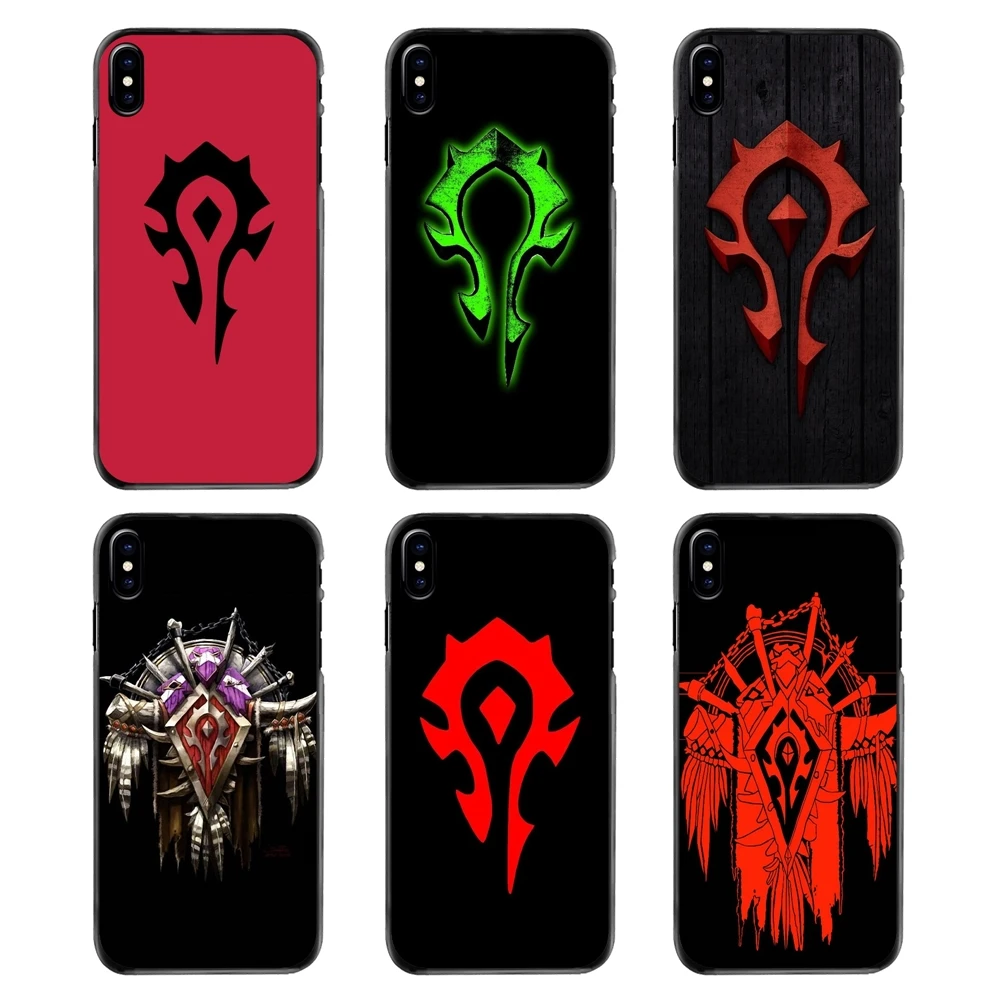 Plastic Black Cover Case game WOW World of Warcraft horde For Samsung Galaxy Note 2 3 4 5 S2 S3 S4 S5 MINI S6 S7 edge S9 S8 Plus |