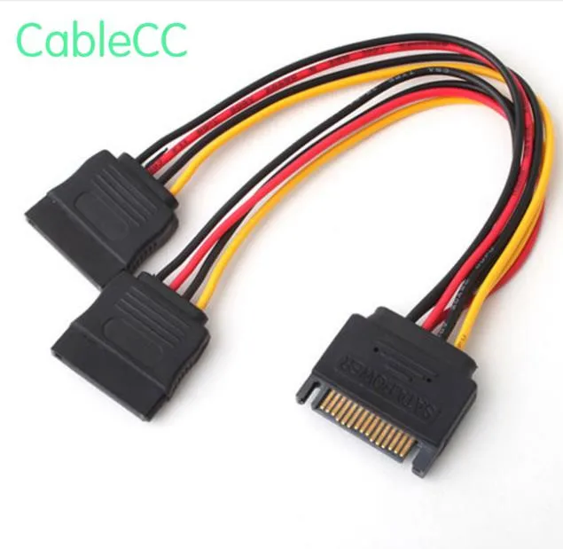 

SATA II hard disk Power Male to 2 Female Splitter Y 1 to 2 extension CableSATA II hard disk Power Male to 2 Female Splitter Y 1