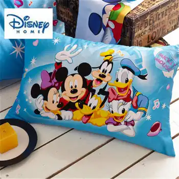

disney Mickey Mouse minnie Pillow Case 1 piece 100% cotton kids Throw Pillow cover shams bed room cartoon 3d printed linen girl