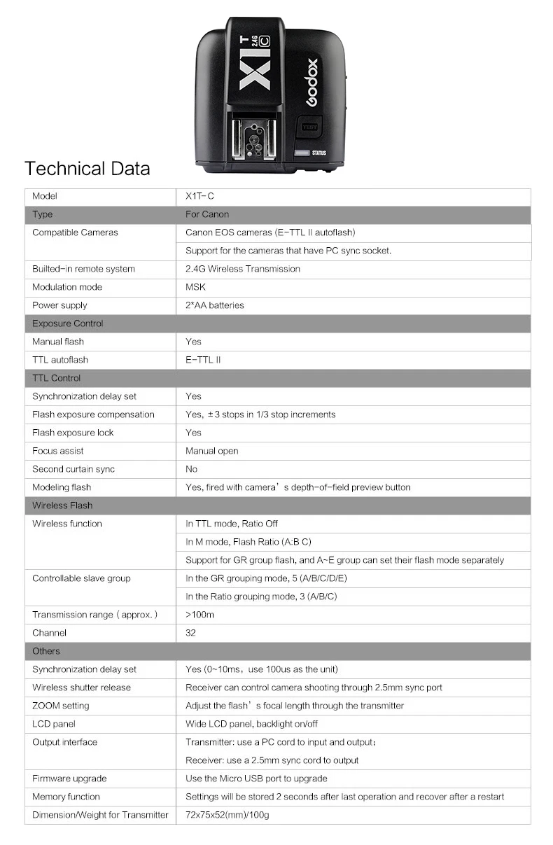 Бесплатная доставка DHL! 2x Godox v860ii-c v860iic Speedlite GN60 HSS 1/8000 s TTL вспышка + x1t-c Беспроводной передатчик для Canon DSLR + подарок