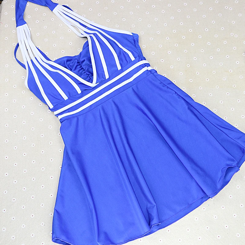 

sexy vintage brand on sale solid black blue halter striped push up girl women wire free two piece suits women swimwear swimsuit