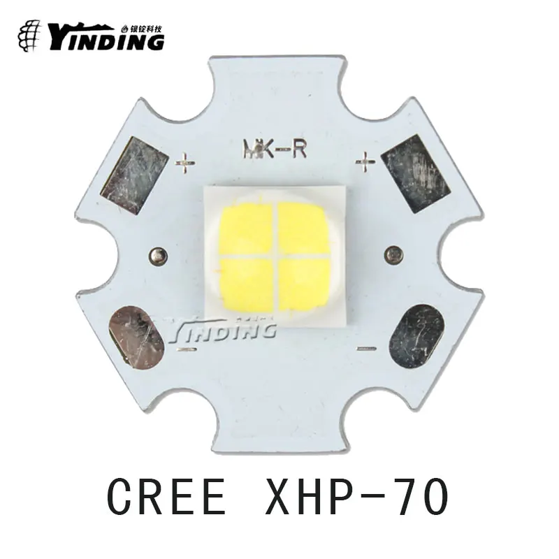 

1pcs Cree XLamp XHP-70 XHP70 6V Cold White 6500K 30W High Power LED Emitter Blub Lamp Light LED Chip with 20MM PCB Heatsink