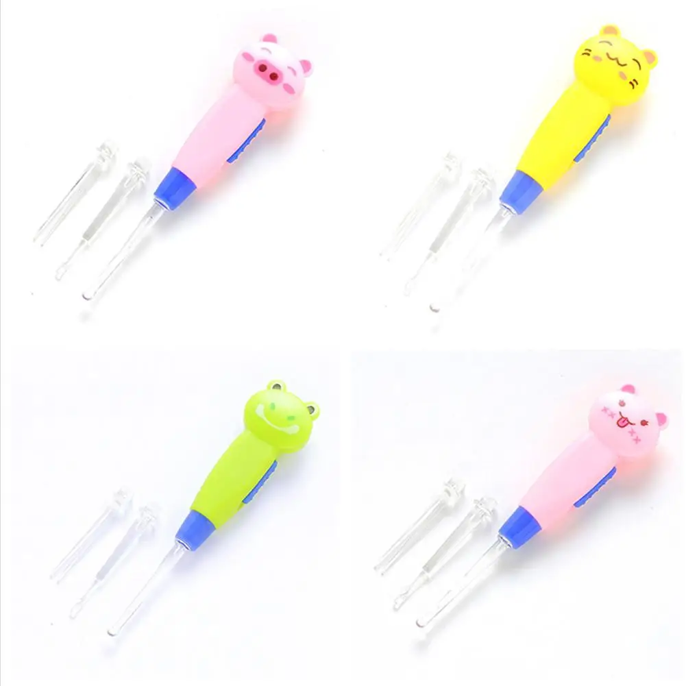 Kidlove Bay Cartoon Figure Detachable Illuminate Ear Cleaning Tool Ear-pick Earwax Remover Cleaning Ear Care Tool