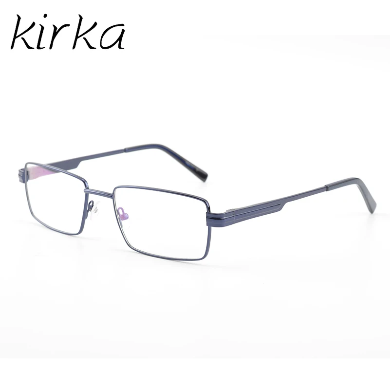 Kirka Fashion Men Metal Square Glasses Frame Brand Designer Frames Male