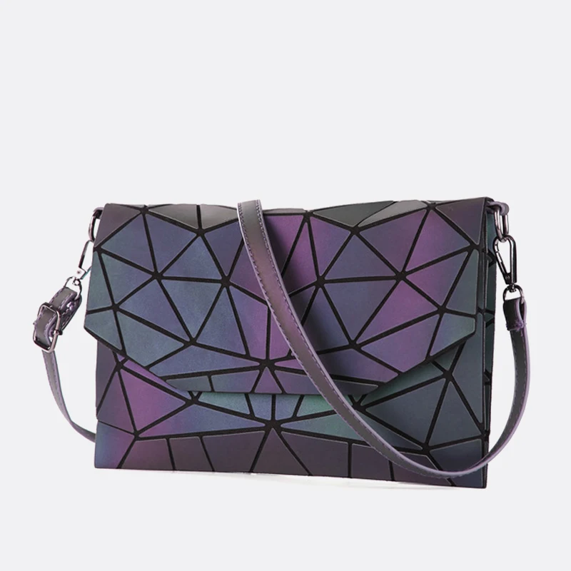 Women Messenger Shoulder Bag Geometry Handbag Diamond Purse Crossbody Satchels