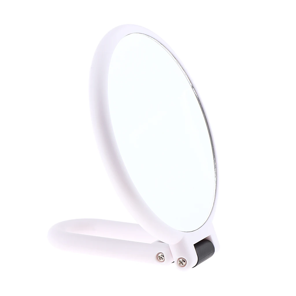 MagiDeal 2x Foldable Handle 2 Sided Cosmetic Mirror 1X/10X 5X Magnifying Makeup Mirror