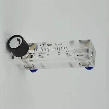 

1-10L/min PMMA Panel Type Gas Float Flowmeter Air Flow Meter Rotameter With Control Valve Fit 6mm OD Hose Tube
