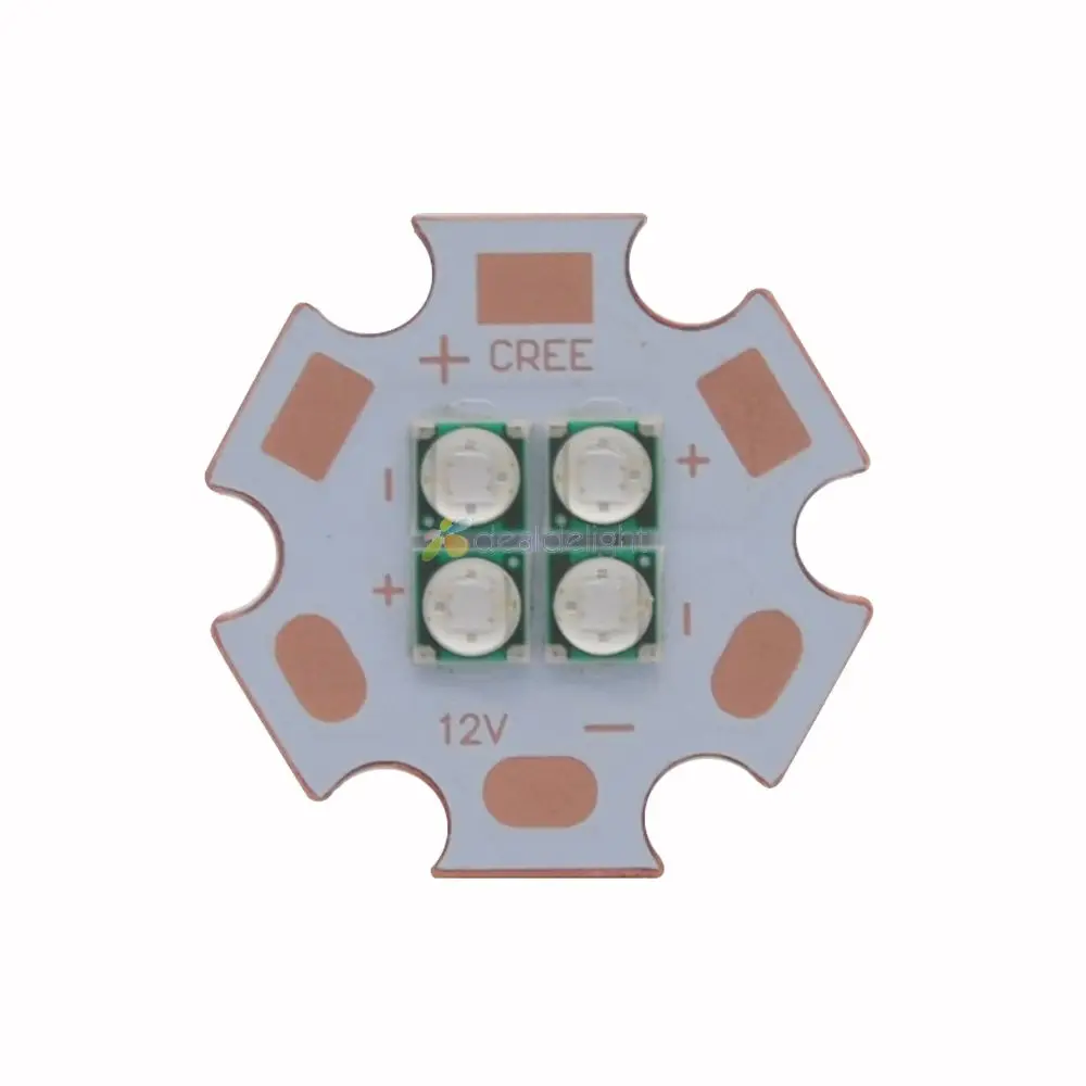 2 шт. 12 Вт Epiled 3535 4D Ультрафиолетовый UV 365nm 385nm 395nm 7В 14В высокая мощность СВЕТОДИОД на