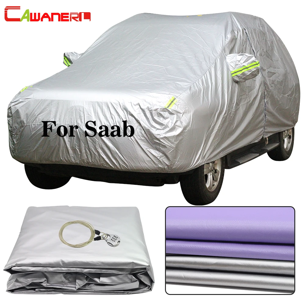 Cawanerl For Saab 900 9 3 9000 9 5 9 2X 9 7X Full Car Cover Waterproof