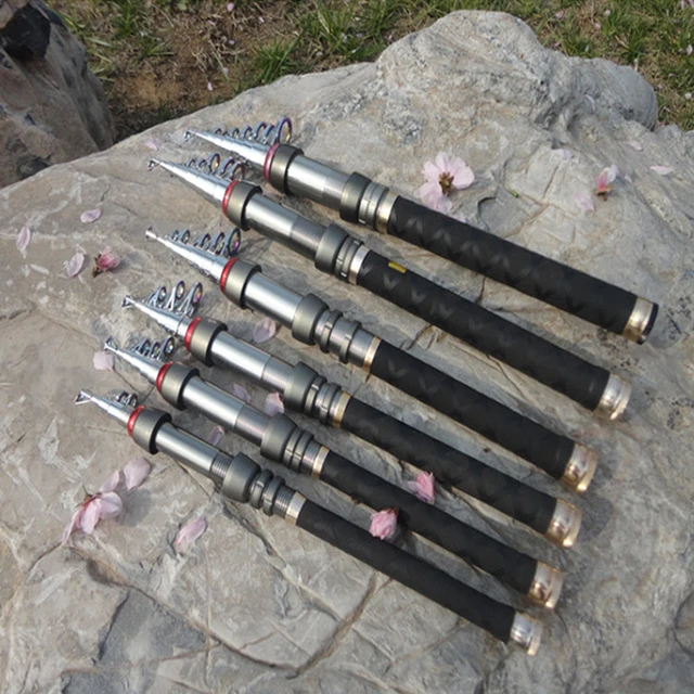 Special Price 1.3-2.4m Mini Fishing Rod Portable Carbon Fiber Rod Pocket Telescopic Fishing Rod Spinning Fishing Rod Vara De Pesca