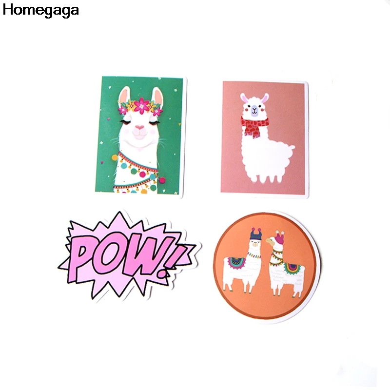 Homegaga 18 шт. лама Альпака детская игрушка наклейка для DIY Скрапбукинг багаж ноутбук скейтборд телефон трафарет Водонепроницаемая наклейка D2080