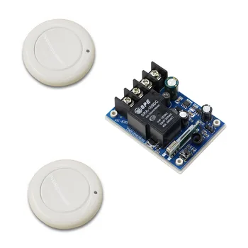 

Wide Voltage 12V 24V 36V 48 V Single Remote Control Switch 2*Transmitter with Single Button & Receiver for Electric Garage Door
