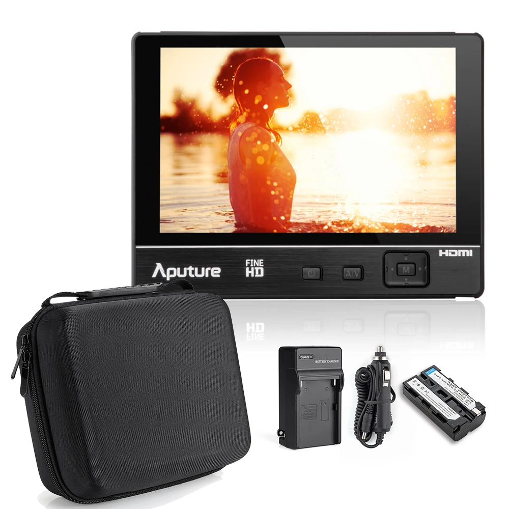 

Aputure VS-1 FineHD 7 Inch Ultra HD 1920x1200 LTPS Camera Field Monitor HDMI YPbPr AV Input 450 Brightness 1200:1 Contrast Ratio