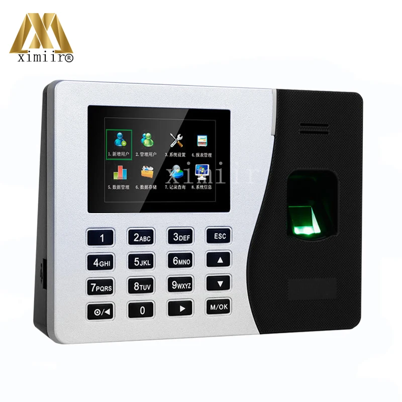 K14 встроенный batteryTCP/IP биометрический Фингерпринта с отпечатков пальцев RFID считыватель карт часов рабочего времени записи