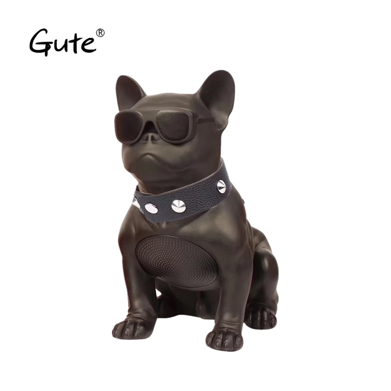 

Gute rivet dog band tie 360 degree rotate revolving Aero Bulldog wireless Bluetooth Speaker Dog Full Aerobull Nano caixa de som